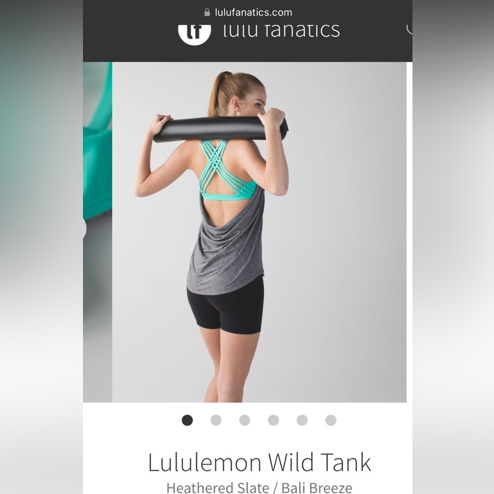 Size 6 lululemon wild tank. Excellent condition